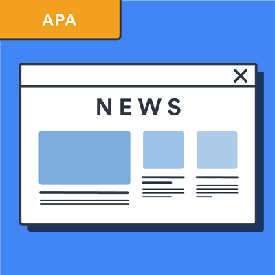 Apa Online Newspaper Article Citation 400x400 