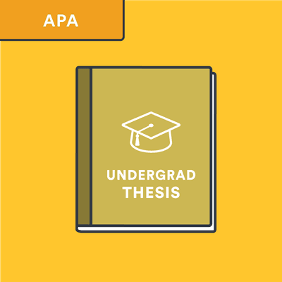 APA undergraduate thesis citation