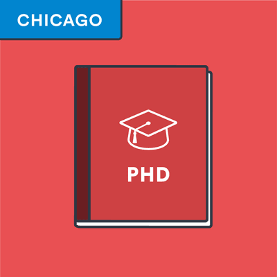 chicago style phd or ph d